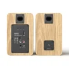 3-inch round tweeter bookshelf speaker with wood-grain enclosure-without grille-5