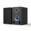 5-inch Bookshelf Speaker with Blue Woofer in a Black Enclosure-2