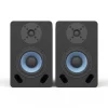 5-inch Bookshelf Speaker with Blue Woofer in a Black Enclosure-4