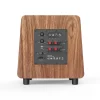 8-inch Subwoofer with Black Fiberglass Dome Driver in a Wood-Grain Enclosure-3